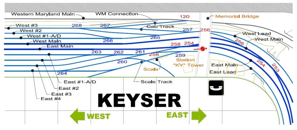 Keyser Station Map